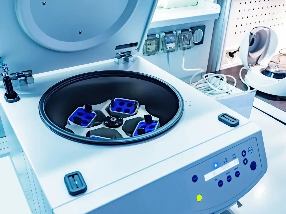 laboratory-equipment-open-laboratory-centrifuge-white-medical-centrifuge-with-digital-panel